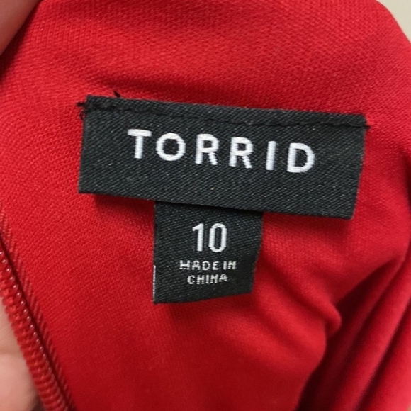 Torrid red chiffon dress - Picture 8 of 8